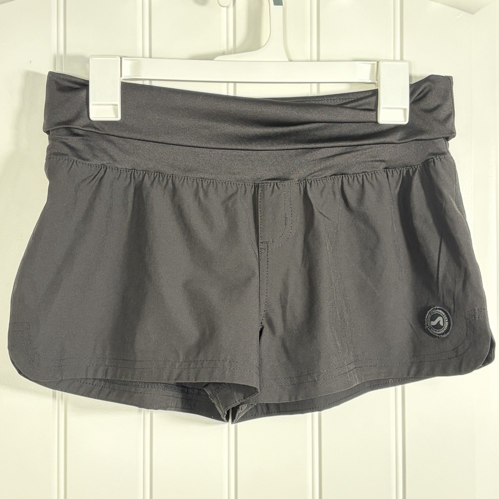 Surf‎ Style Black Swim Beach Athletic  Shorts Women's Size M